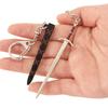 Espada do Poder Envolvente Mini Espada do Juramento Faca Desembaladora Expressa com Bainha Chaveiro de Brinquedo de Metal Lâmina Fechada
