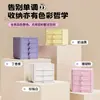 Caja de Almacenamiento Tipo Cajón de Escritorio Gabinete de Almacenamiento para Entrada Estilo Dopamina Gabinete de Metal para Joyería y Cosméticos de Mesa