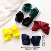 Accesorios de Pinza para el Pelo con Lazo Roscado, Adornos de Lazo de Moda para el Cabello, Pinzas de Cocodrilo de Lazo de Color Sólido, Accesorios para el Cabello de Moda