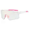 Gafas de Sol de Colores de Moda Europeas y Americanas para Ciclismo, Cortavientos, Sin Marco, Cambian de Color Día y Noche, Gafas para Deportes al Aire Libre