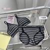 Sujetador sexy de corte profundo en V estilo francés transfronterizo, traje de ropa interior bikini con top de tubo fino y espalda deportiva para mujer