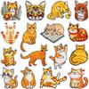 Xiao Tian gatito de dibujos animados parche de tela bordado decoración de bolsa parche bordado para computadora microestampilla gato gato estrella bordado