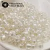 Cuentas de Semilla Preciosa Importadas de Chequia, 4 mm, Núcleo Teñido Perlado de Unicornio para Pulseras, Collares y Accesorios de Joyería Hechos a Mano