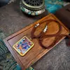 Rebgong Tíbet Nepal Thangka Pintado a Mano Puro Mahakala Conjunto de Collar Terminado 4*5