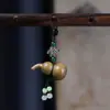 Madera de Ébano Calabaza Baifu Llavero Colgante Sándalo Original DIY Colgante para Pareja Hombre y Mujer Colgante