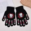 Guantes Luminosos de Calavera de Halloween Transfronterizos Dedos de Garra de Fantasma Decorativos Fluorescentes Guantes de Punto Cálidos para Ciclismo