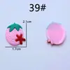 Variedad de Parches de Dibujos Animados de Goma Suave para Vasos de Agua DIY, Pegatinas Decorativas Hechas a Mano, Fundas para Teléfonos Móviles, Pasadores, Accesorios para el Cabello, Decoraciones para la Cabeza