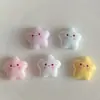 Rubor Facial Brillante Estrella de Cinco Puntas Tímida Accesorios de Resina Diadema DIY Pasador Pegamento en Crema Funda de Teléfono Celular Agujero Zapatos Combinación