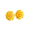 Brincos Puzuo Cor Forte Conservadora Ouro Areia Margarida Peônia Flor Nicho Estilo Ins Brincos Flor Fresca Brincos Versáteis para Mulheres
