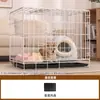 Jaula para Perros Teddy Especial para el Hogar Casa de Metal para Perros Tipo Plegable Espacio Grande Interior Jaula para Perros Medianos y Pequeños Jaula Valla para Mascotas