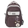 Mochila de Mujer 2025 Nueva de Alto Valor Gran Capacidad Mochila Casual Moderna Ruiying Ligera Mochila Escolar de Oso de Dibujos Animados