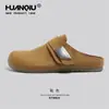 Zapatos Birkenstock Universales de Suela Gruesa para Hombre, Nuevos Zapatos Mula Retro de Nicho Primavera/Verano 2026, Medias Zapatillas de Exterior sin Cierre
