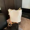 Bolsos Coreanos de Moda para Mujer 2026 Nuevo Estilo Bolso Cruzado Tejido Tipo Cubo Bolso de Hombro Simple Casual Bolso para el Hombro para Viajes