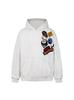 Sudadera con capucha pesada de otoño e invierno con letras bordadas flocadas retro americanas para hombres y mujeres, chaqueta casual suelta, top con capucha