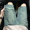 Shorts de Mezclilla Rasgados con Jacquard de Diseñador para Hombre, Estilo Callejero de Moda, Shorts de Cinco Puntos Retro Americanos de Verano