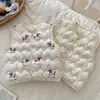 Chaleco de Algodón para Bebé Niños Niñas Infantil Otoño e Invierno Nuevo Elegante Ropa de Abrigo Reversible Ropa Infantil Moderna