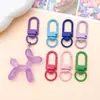 Fecho de Porta Pintado Cor de Macaron Fivela de Mola Pingente de Chaveiro Liga Metálica Anel Colorido Peças de Acessório DIY para Bolsa