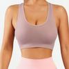 Sujetador Deportivo de Fitness Integrado Sin Costuras para Tiktok, Sujetador Push-Up a Prueba de Impactos Inalámbrico, Espalda Bonita, Chaleco de Yoga para Ropa Exterior