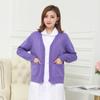 Suéter de enfermera suéter estilo coreano otoño e invierno ropa guía ropa de viaje cárdigan abrigo prenda exterior cálido forro polar grueso