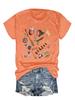 Camiseta de verano con estampado de comercio exterior para mujer, estilo europeo y americano, con cuello redondo, manga corta, informal, a la moda