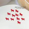 [Edição Limitada do Ano do Cavalo] Ano Novo Cavalo de Madeira Fofo Arte de Unha Mini Moeda de Ouro Cavalo Pequeno Acessórios de Liga para Unhas Atacado