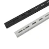 Estante de columna AA Estante estante Estante estante hardware de estante barra vertical aleación de aluminio oscuro ranura para tarjeta de doble fila armario exhibición de ropa