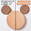 Guarda-roupa Fofo para Quarto Infantil Madeira Maciça Cor de Tronco Puxador Urso Animal de Desenho Animado Coelho Mickey Porta de Armário Puxador Semicircular