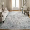 Alfombra persa vintage transfronteriza, alfombrilla cálida y aislante para la mesita de noche del dormitorio, alfombra de terciopelo de cristal de área grande para uso doméstico