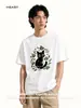 Impresión Digital Personalizada Algodón Puro 200g Camiseta para Hombre Manga Corta Cuello Redondo Verano Camiseta de Impresión Digital Directa Personalización