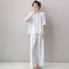 Nuevo Estilo Ropa de Casa para Mujer 2026, Conjunto de Color Sólido de Verano, Pijama Casual de Cuello Redondo, Pijamas de Color Caramelo al por Mayor (Xin)