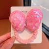 Cuerda para el pelo de mariposa con lentejuelas, diadema para el pelo de niños, no daña el pelo, goma de mariposa para coleta alta, goma elástica para niña, tocado