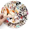 50 Pegatinas de Perro Xishi Lindos Cachorros Dibujos Animados Animal Perro Impermeables Decorativas para Termo Auriculares