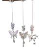 Novo Pingente de Orquídea Borboleta Brilhante Estilo Chinês Design Exclusivo de Nicho Simples Alto Senso de Temperamento Moda Pingente Trançado
