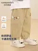 Ropa Infantil Kaka Panda Pantalones de Algodón Puro para Niños Pantalones Casuales de Otoño para Niños Ropa de Otoño para Bebés y Niños Pequeños Pantalones Largos para Niñas Modernos