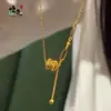 Collar Versátil de Moda al por Mayor con Patrón de Escamas de Dragón y Borlas para Mujer, Mismo Estilo que en las Joyerías