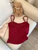 Novo Top Camisola com Renda de Algodão Feminino Sexy Decote V com Bojo Roupa Íntima Confortável Lindo Top Base para as Costas