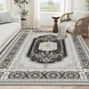 Alfombra Estilo Retro Americano Alfombra de Piso Lavable de Terciopelo para Sala de Estar Persa Sofá Mesa de Café Alfombra de Dormitorio Junto a la Cama Transfronterizo