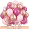 Set de Globos de Látex con Lentejuelas Amazon Transfronterizo 50 Piezas Globos Engrosados al por Mayor para Decoración de Cumpleaños y Festivales para Niñas