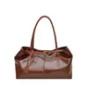 Bolsa de Viagem Retro Grande Capacidade para Uso Diário Feminina 2026 Outono/Inverno Nova Versátil Tote Bag Casual de Ombro Único Underarm Bag