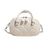2026 Bolso Boston Acolchado para Bolos Gran Capacidad Bolsa Tostada Nuevo Estilo Bolso de Mano Inspirado en Chanel Bolso de Hombro