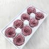 Flores Eternas Rosas Color Perla 4-5cm Cabezas de Rosa Ramo Materiales Florales Venta al por Mayor Rosa