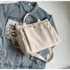 Bolsa de Lona de Grande Capacidade para Mulheres 2026 Outono e Inverno Nova Bolsa de Ombro Casual Simples para o Dia a Dia Bolsa Tote Transversal