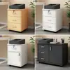 Gabinete de Archivos Oficina Gabinete Pequeño Gabinete de Almacenamiento Móvil con Cajón con Ruedas con Bloqueo debajo de la Mesa Almacenamiento Gabinete de Información Estante para Impresora