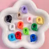 Cuentas Acrílicas con Letras Inglesas y Agujero Grande al por Mayor para Cadenas de Teléfono DIY, Llaveros, Colgantes para Bolsos y Materiales para Accesorios