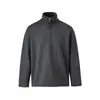 FEE THE END Top retrô americano com zíper parcial, gola alta, moletom pulôver, jaqueta de tricô masculina de caimento solto, WY377