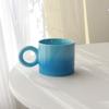 Caneca de cerâmica de alto valor estilo ins de blogueira coreana prato de jantar criativo feito à mão xícara de café para casal pequeno presente