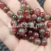 Cuentas Redondas Rojas Sandía Jade Sueltas Cuarcita Color Jade Combinación de Colores Cuentas Redondas Pulsera DIY Collar Accesorios para Joyería Cuentas Hechas a Mano