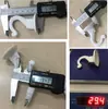 Gancho metálico de aleación de zinc directo de fábrica, gancho para techo grande favorablemente, negro electroforético pulverizado Blanco