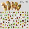 Pegatinas para uñas pegatinas para uñas flor transparente carne búho caricatura F199