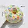 PU simulação donut squishy slow rebound bolo comida brinquedo pão crianças adesivos de geladeira pequeno pingente ornamentos
